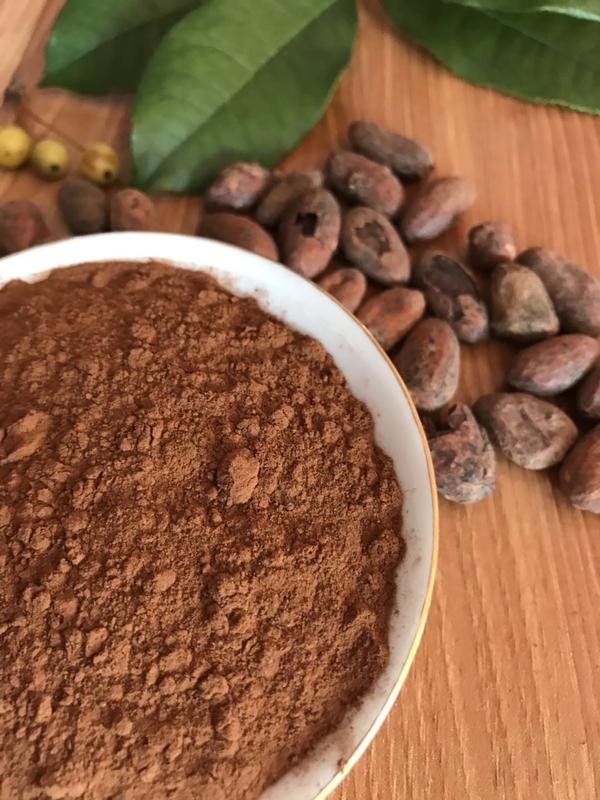 Bactérias patogênicos negativas alcalinizadas orgânicas finas do pó de cacau de Brown