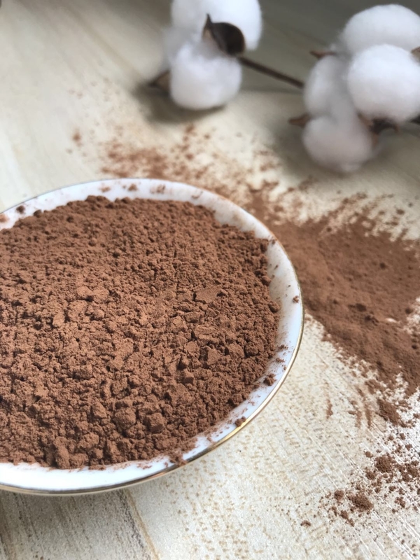Pó de cacau dietético alcalinizado puro com matéria prima natural dos feijões de cacau